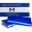 650mm x 900mm x 30mu 50 Pack Rubbish Bin Liner, Rubbish Bags 60L - Blue